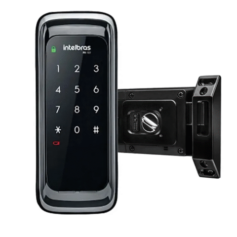 Fechadura Digital de Sobrepor Touch Screen FR 101 Preto Intelbras