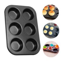 Forma para Cupcake e Muffin 6 Cavidades Antiaderente