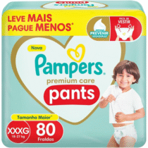 Fralda Pampers Premium Care Pants XXXG 80 Unidades