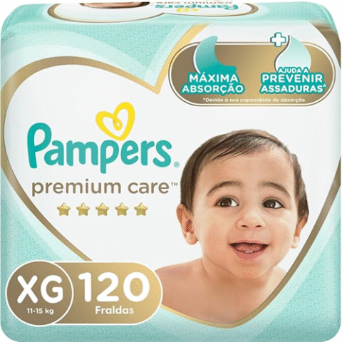 Fralda Pampers Premium Care XG 120 Unidades