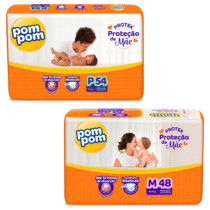 Fralda Pom Pom Protek Proteção de Mãe Mega P/M
