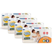 Fralda Pom Pom Shortinho Jumbo M 136 Unidades