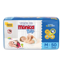 Fralda Turma da Mônica Baby M 50 Unidades