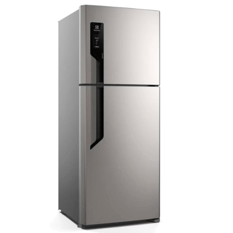 Geladeira Electrolux Frost Free 431L Efficient AutoSense Duplex Inox Look 220V