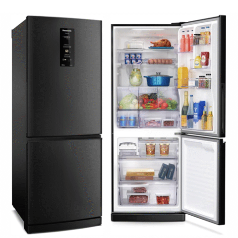 Geladeira Panasonic BB64 Black Inox Frost Free 460L