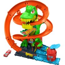 Hot Wheels Pista de Brinquedo T-Rex x Quartel de Bombeiros