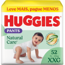 Huggies Fralda Pants Premium Natural Care XXG 52 Unidades