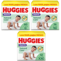 Huggies Fralda Premium Roupinha Natural Care G/XG/XGG