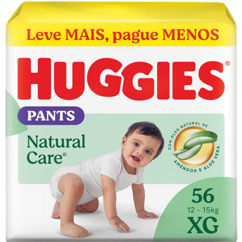 Huggies Fralda Premium Roupinha Natural Care XG 56 Unidades