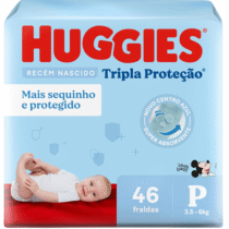 Huggies Fralda Tripla Proteção P 46 Unidades