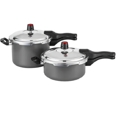 Jogo 2 Panela De Pressao 4,5L + 3L Antiaderente Grafite Cozillar