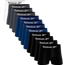 Kit 12 Cuecas Boxer Reebok Microfibra Adulto Box Sem Costura