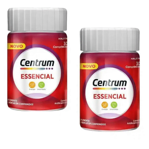 Kit 2 Frascos Multivitamínico Centrum Essencial Adulto 30 Comprimidos cada