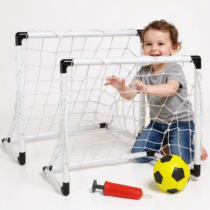 Kit 2 Minis Golzinhos Infantil + Bola + Bomba