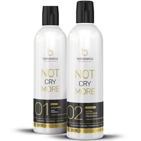 Kit 2 Unidades Borabella Progressiva Not Cry More Sem Formol 350ml