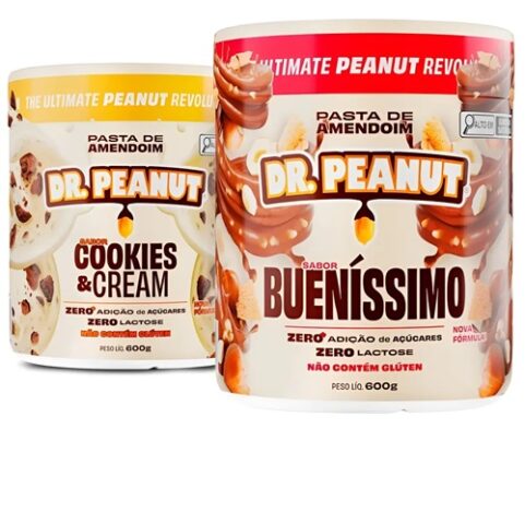 Kit 2x Pasta De Amendoim Dr Peanut 600gr