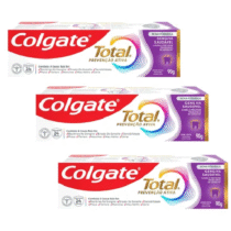 Kit 3 Unidades Colgate Creme Dental Total Gengiva Reforçada 90g