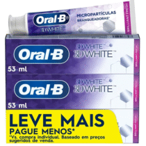 Kit 3 Unidades Creme Dental Clareador Oral-B 3D White Brilliant 53ml