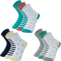 Kit 9 Pares Meias Mash Infantil Algodão Cano Médio Tam. 28 ao 33