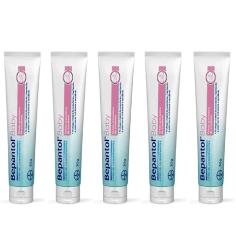 Kit Bepantol 5 Cremes Pomada de Assadura 30g Cada