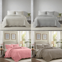 Kit Cobre Leito Colcha Cama Queen 2,40m x 2,60m Dupla Face (9 cores)