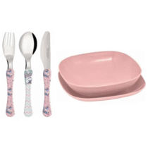 Kit de Alimentação Infantil Trend Kids Unicórnio Simonaggio Rosa