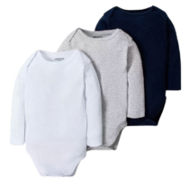 Kit Hering Kids c/ 3 Bodies Bebê Unissex Em Ribana – Tam RN ao 24M