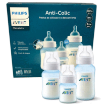 Kit Philips Avent Triplo Mamadeira Anti-colic 125ml + 260ml + 330ml Azul