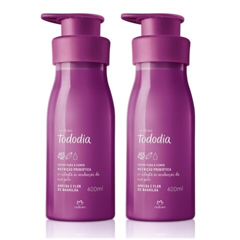 Kit 2 Unidades Creme Desodorante Nutritivo Tododia Ameixa e Flor de Baunilha