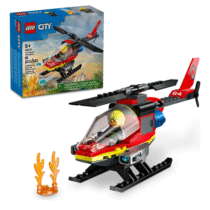 Lego City Helicóptero Dos Bombeiros Com 85 Peças