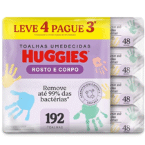 Lenços Umedecidos Huggies One & Done 192 unidades