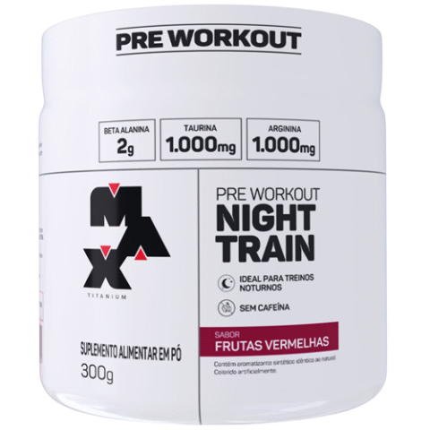 Max Titanium Night Train Frutas Vermelhas 300g