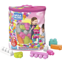 Mega Blocks Sacola Rosa com 80 Peças