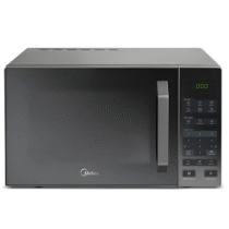 Micro-ondas Midea LED 27L Prata com Porta Espelhado MXSA27S1 – 127V