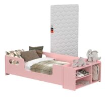 Mini Cama Infantil Com Sapateira, Grade Lateral + Colchão