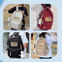 Mochila Unissex Grande Impermeável Reforçada Resistente 30L com 6 Bolsos e Zíper