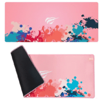 Mouse Pad Gamer Extra Grande Havit Rosa com Borda Costurada 70cm x 30cm Antiderrapante
