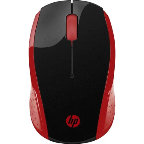 Mouse Sem Fio HP 200 G3K Vermelho