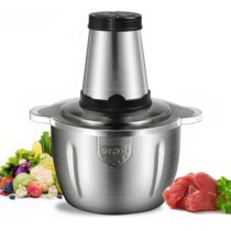 Multiprocessador Picador De Alimentos Moedor De Carne 3L Prateado