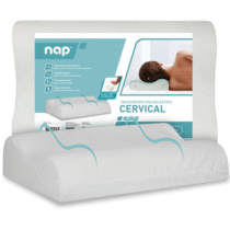 Nap Travesseiro Nasa Ortopédico Cervical D40 12/10cm de Altura Antialérgico e Antibacteriano