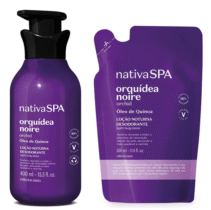 Nativa Spa Kit Orquidea Noire Loção Corporal 400ml + Refil 350ml