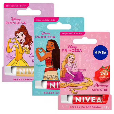 Nivea Hidratante Labial Edição Limitada Disney Princesas