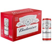 Pack 12 Latas Cerveja Budweiser American Lager Sleek 350ml
