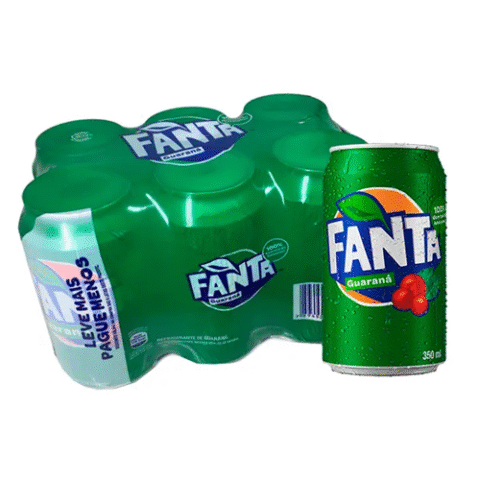 Pack 6 unidades Fanta Guaraná 350ml