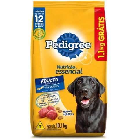 Pedigree Ração Nutrição Essencial Carne Para Cães Adultos 10.1kg