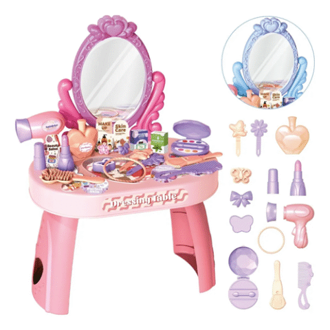 Penteadeira Infantil c/ Acessórios Princesa Maquiagem