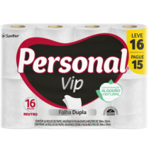 Personal Papel Higiênico Vip Folha Dupla 16 Rolos