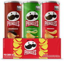 PromoPack Pringles 3 Sabores – Original, Creme e Cebola e Churrasco