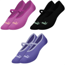 Puma Kit 03 Pares Meias Sapatilha Antiderrapante