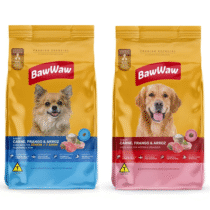 Ração Baw Waw para Cães Adultos Carne, Frango e Arroz 10.1Kg